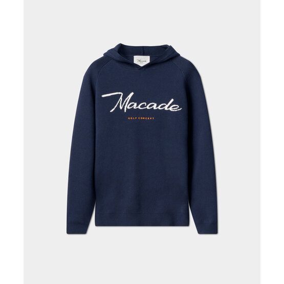 Macade Golf Signature Knit Hoodie Pullover Strick navy
