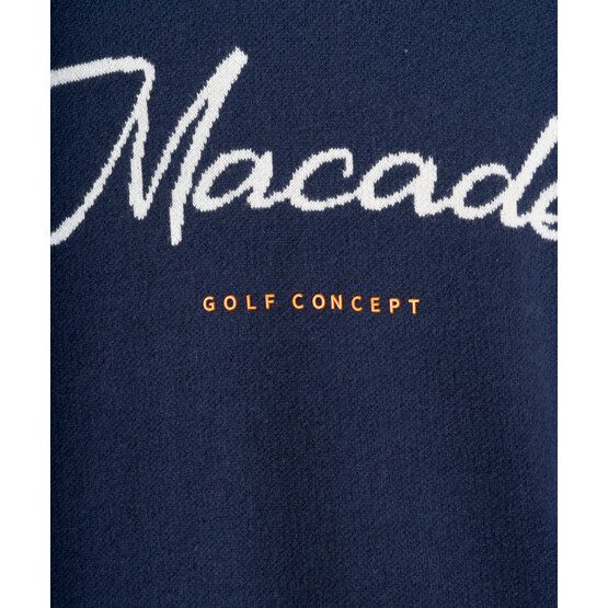 Macade Golf Signature Knit Hoodie Pullover Strick navy