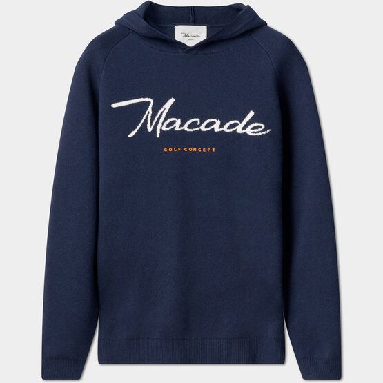 Macade Golf Signature Knit Hoodie Pullover Strick navy