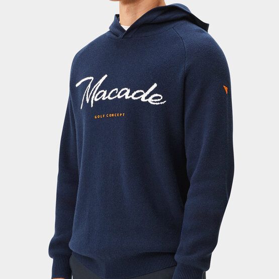 Macade Golf Signature Knit Hoodie Pullover Strick navy
