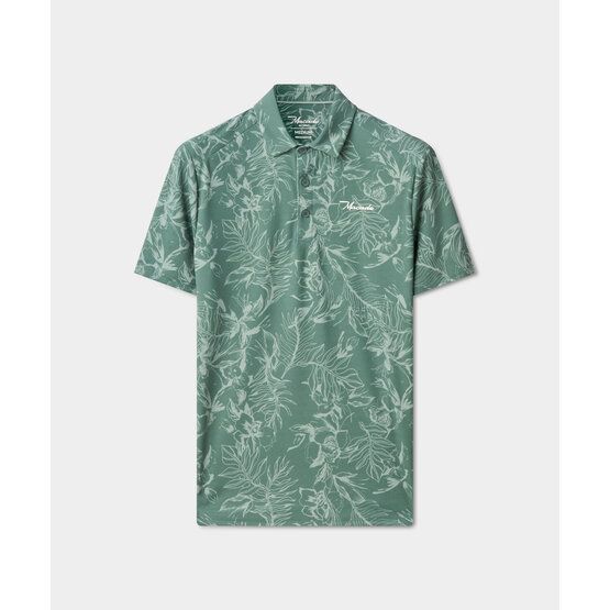 Macade Golf Juniper Floral Tour Shirt Halbarm Polo grün