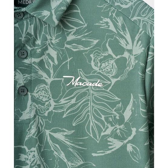 Macade Golf Juniper Floral Tour Shirt Halbarm Polo grün