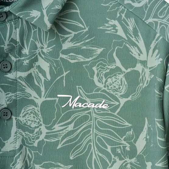 Macade Golf  Juniper Floral Tour Shirt Halbarm Polo grün