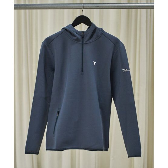 Macade Golf Therma Zip Hoodie Stretch Midlayer navy