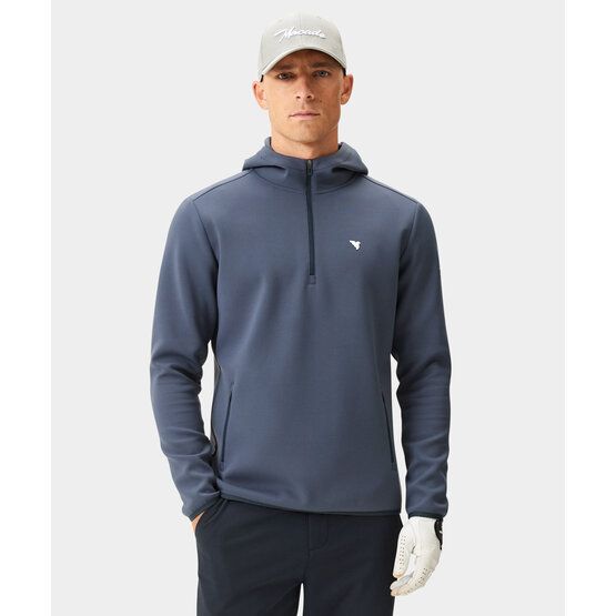 Macade Golf Therma Zip Hoodie Stretch Midlayer navy