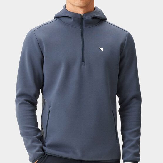 Macade Golf Therma Zip Hoodie Stretch Midlayer navy