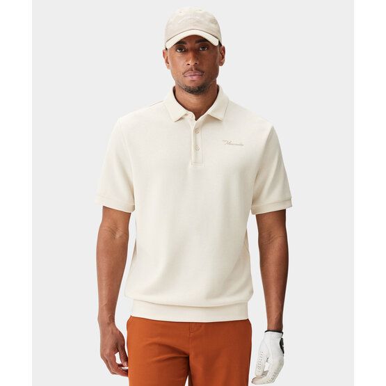 Macade Golf Wade Tech Shirt Halbarm Polo offwhite