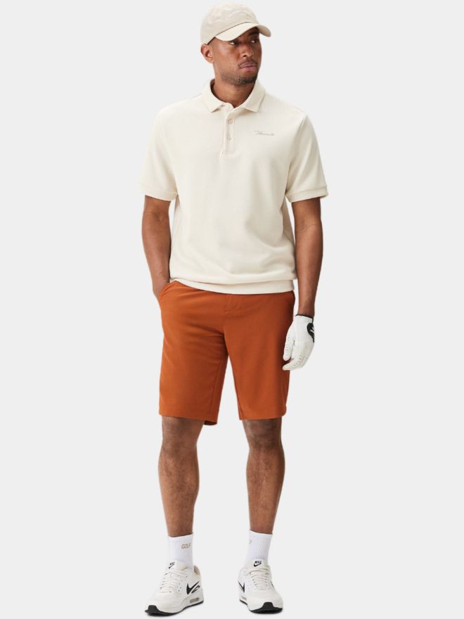 Macade Golf Wade Tech Shirt Halbarm Polo offwhite