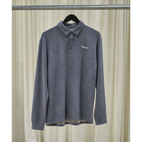 Macade Golf Brushed Shirt Langarm Polo grau