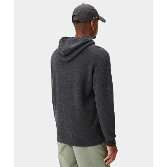Macade Golf Signature Knit Hoodie Pullover Strick grau