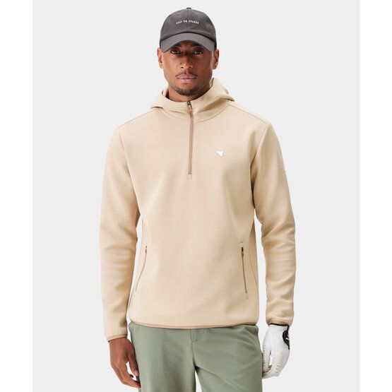 Macade Golf Therma Zip Hoodie Stretch Midlayer sand
