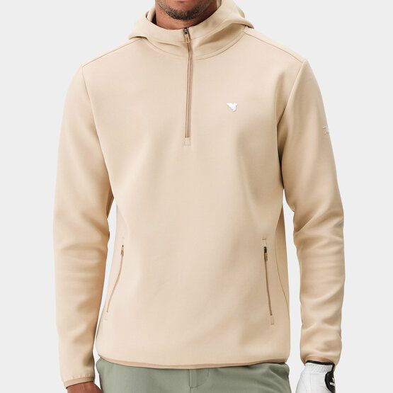 Macade Golf  Therma Zip Hoodie Stretch Midlayer sand