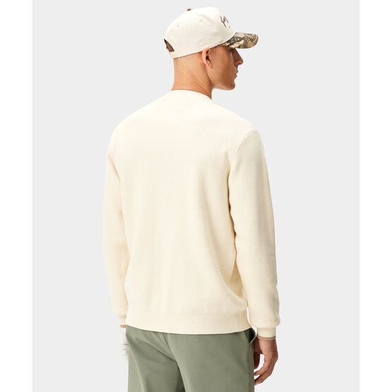 Macade Golf Cashmere Blend Knit Crewneck Pullover Strick offwhite