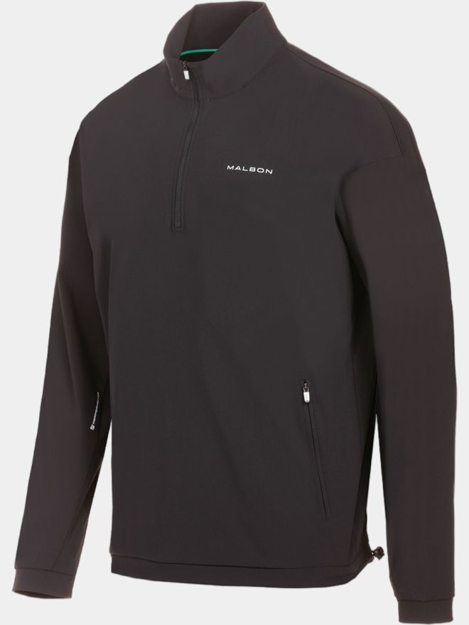 Malbon PERFORMANCE QUARTER ZIP SHELL PULLOVER Větrovka s dlouhým rukávem černá