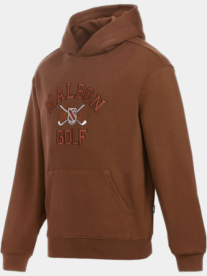 Malbon Mikina s kapucí FESQUE CREST hnědá