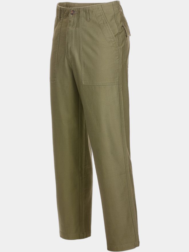 Malbon Dlouhé kalhoty BRAXTON PANT olivová