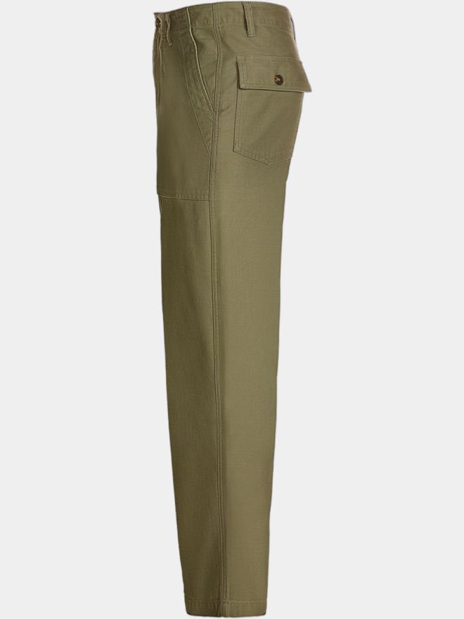 Malbon Dlouhé kalhoty BRAXTON PANT olivová