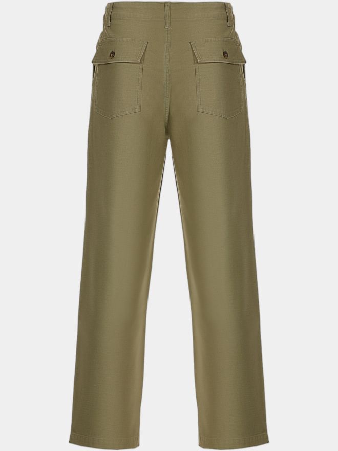 Malbon Dlouhé kalhoty BRAXTON PANT olivová