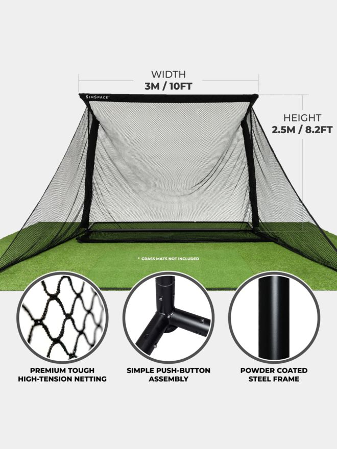 Sim Space Deluxe Home Übungsnetz XL schwarz