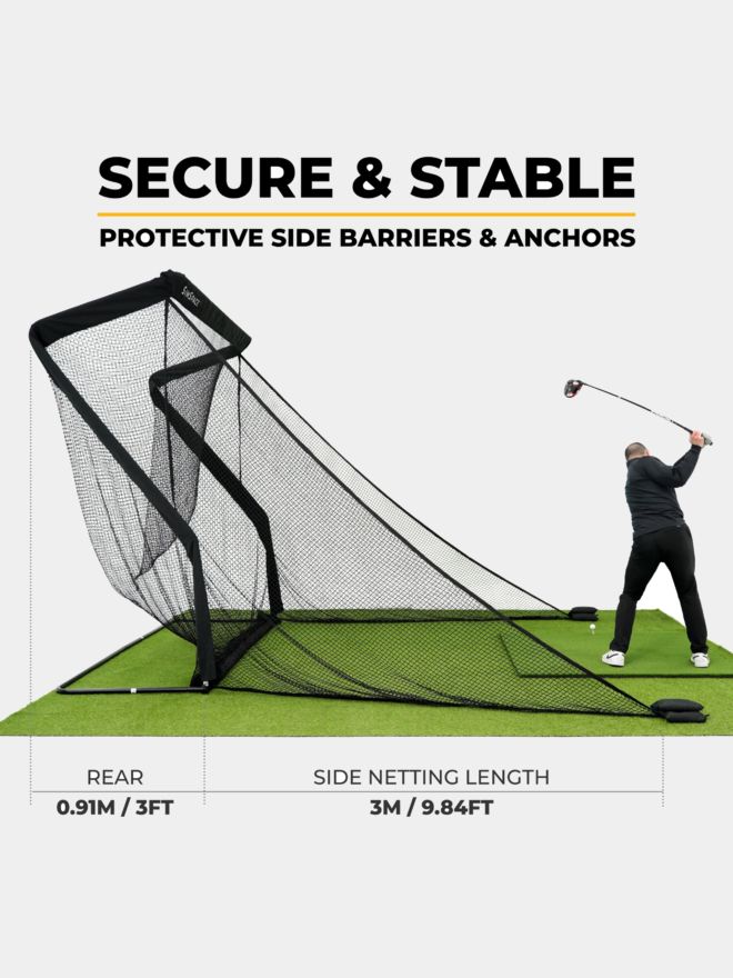 Sim Space Deluxe Home Übungsnetz XL schwarz