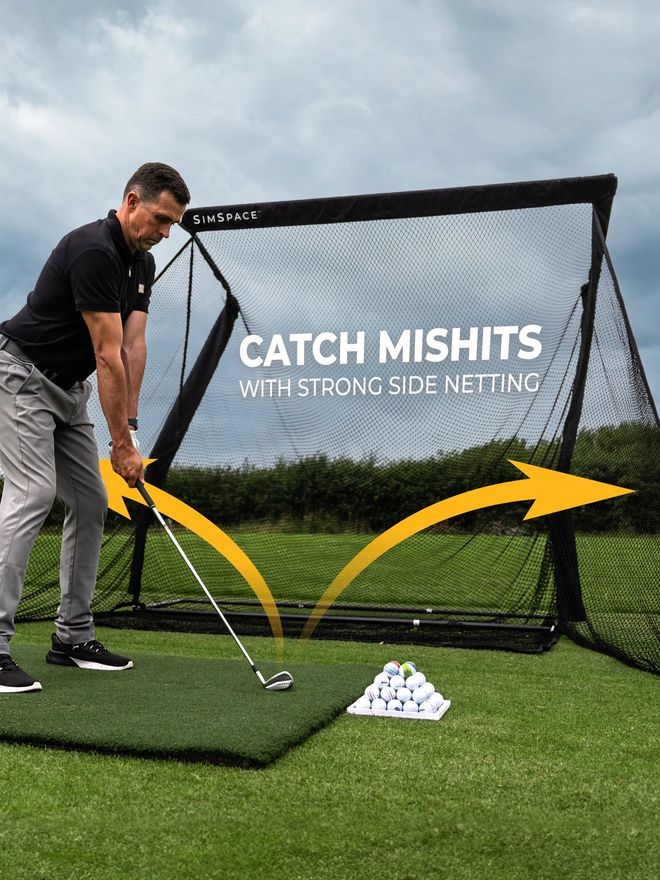 Sim Space Deluxe Home Übungsnetz XL schwarz