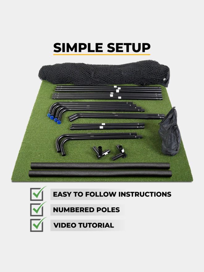 Sim Space Deluxe Home Übungsnetz XL schwarz