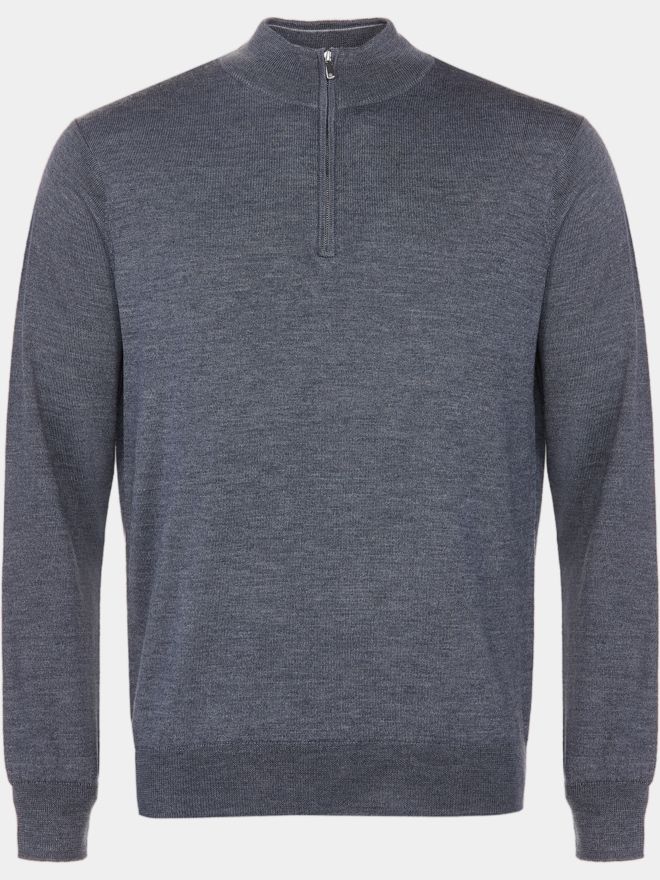 Peter Millar AUTUMN CREST QUARTER-ZIP Troyer Strick dunkelgrau