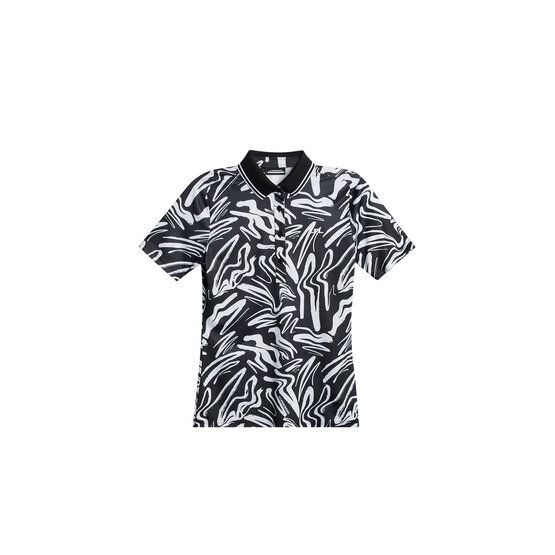 J.Lindeberg Georgia Print Halbarm Polo weiß