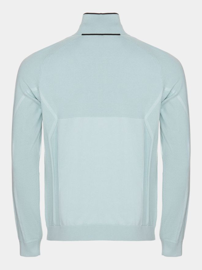 BOSS KN_GOC Hydro QZ Troyer Knit green