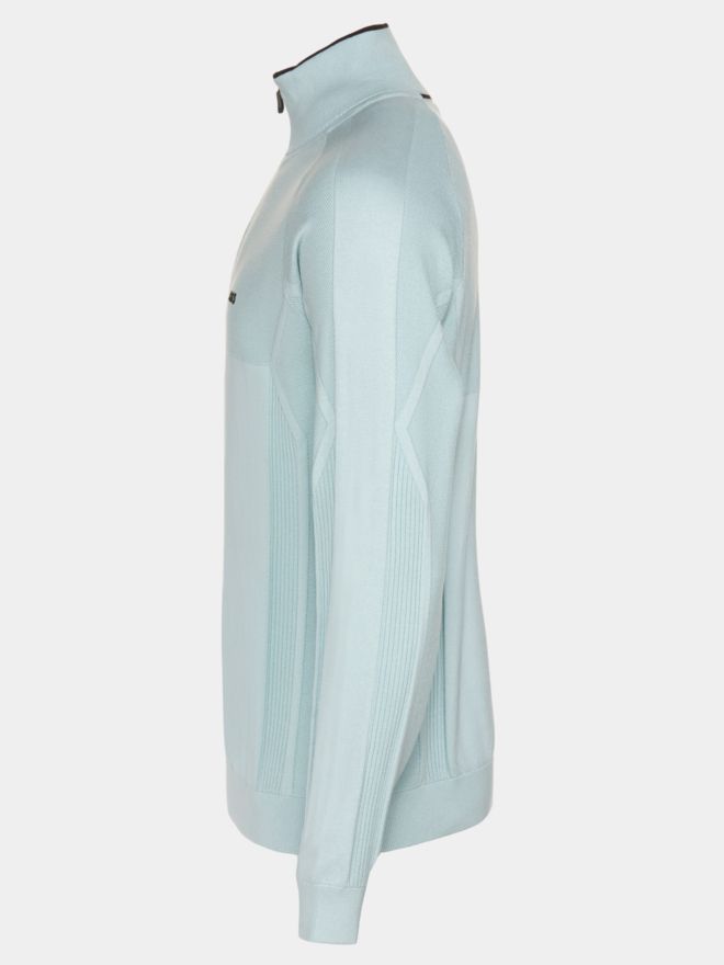 BOSS KN_GOC Hydro QZ Troyer Knit green