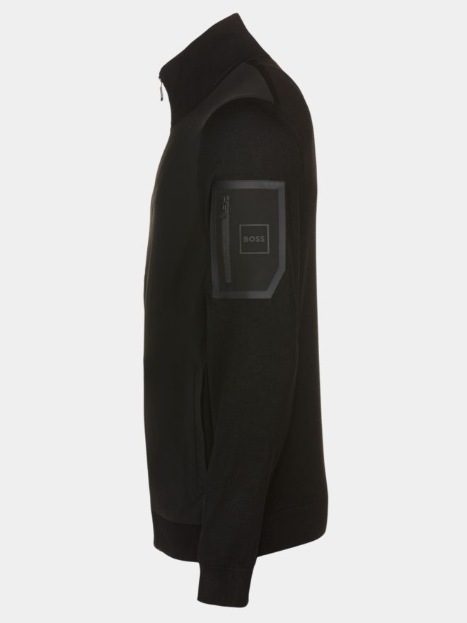 BOSS KN_Momentum-X HY Knitted jacket black