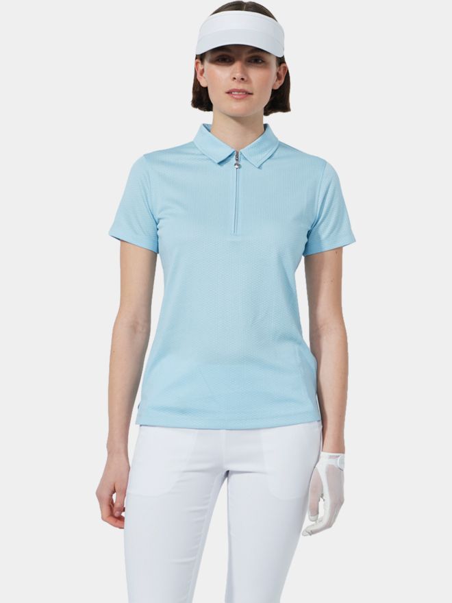 Daily Sports PEORIA half-sleeve polo light blue