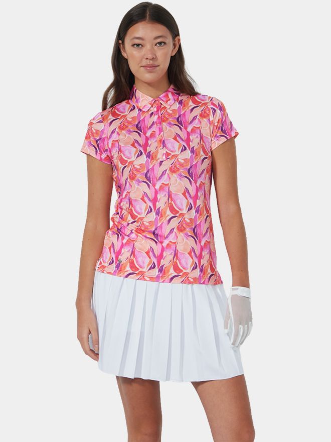 Daily Sports SHEERMOTION half-sleeve polo pink