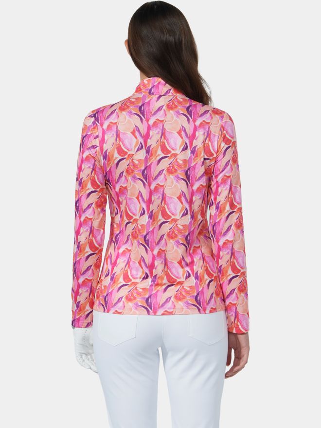 Daily Sports SHEERMOTION LS Half Zip Stretch Unterzieher pink