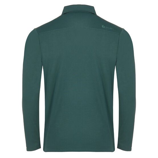 Backtee Backtee Mens Performance Langarm Polo dunkelgrün