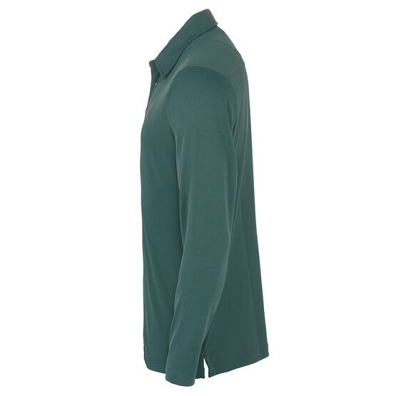 Backtee Backtee Mens Performance Langarm Polo dunkelgrün