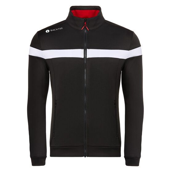 Backtee Backtee Mens Full Zip Shield Midlayer Jacke schwarz