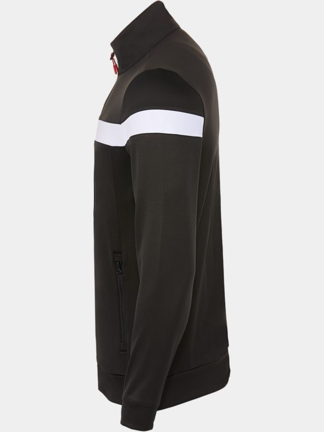 Backtee Backtee Mens Full Zip Shield Midlayer Jacke schwarz