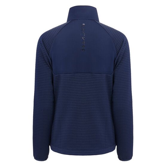 Backtee Ladies Waffel Midlayer Cardigan Stretch Jacke navy
