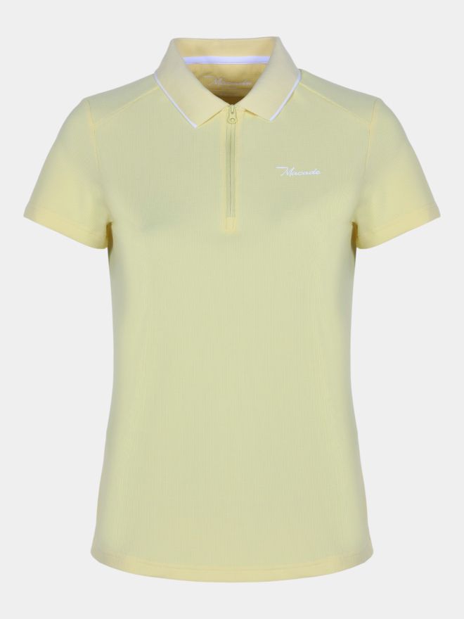 Macade Golf Cora Halbarm Polo gelb