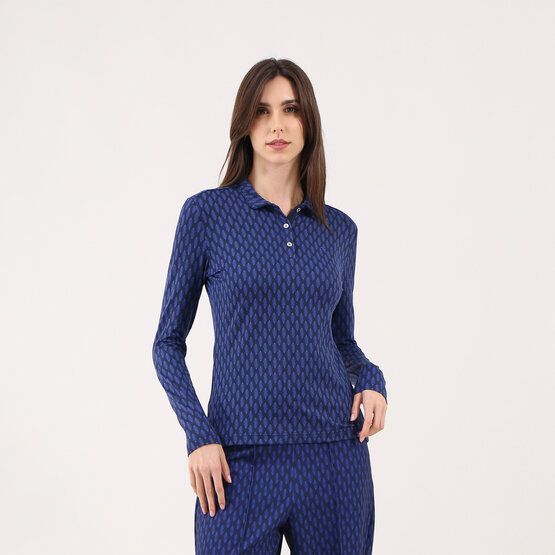 Chervo AFFARE Langarm Polo blau