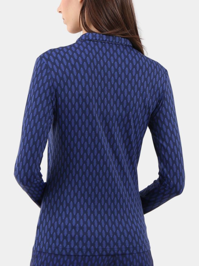 Chervo AFFARE Langarm Polo blau