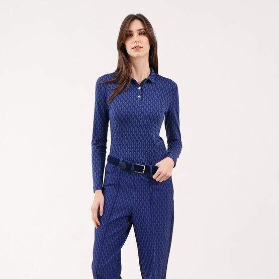 Chervo AFFARE Langarm Polo blau