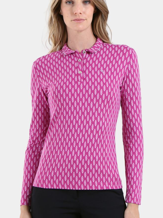 Chervo AFFARE Langarm Polo pink