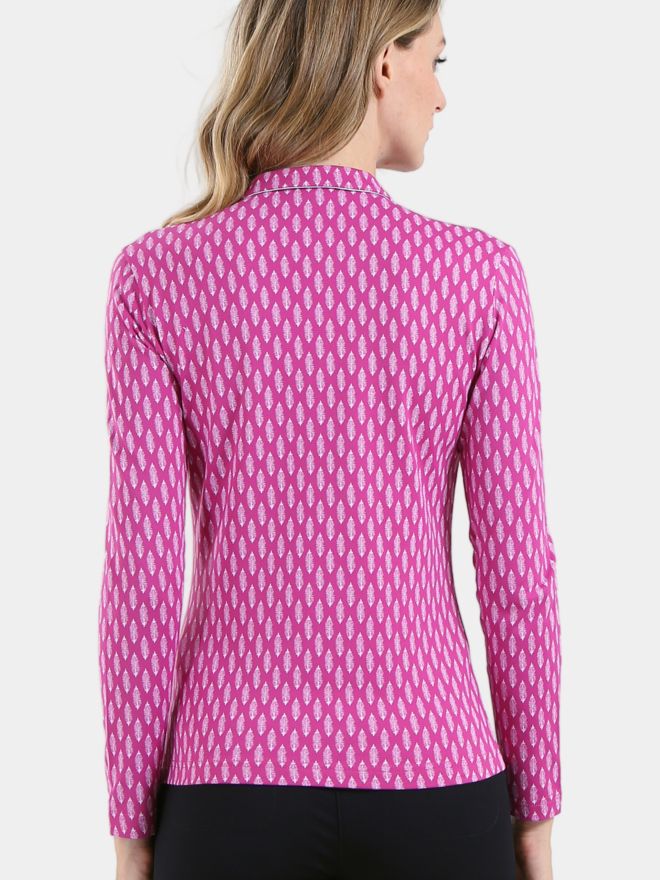 Chervo AFFARE Langarm Polo pink