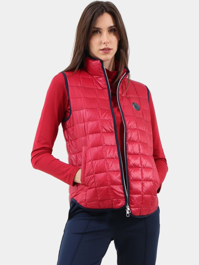 Chervo ESTETA péřová vesta červená