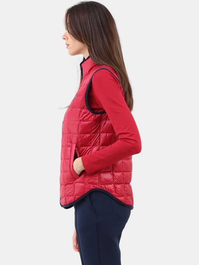 Chervo ESTETA péřová vesta červená