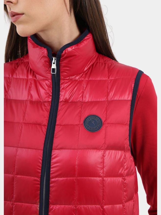 Chervo ESTETA péřová vesta červená