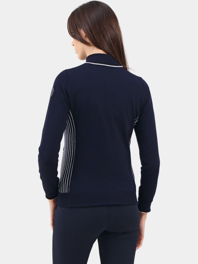 Chervo Pletená bunda NAVICELLA Windstopper námořnická modrá