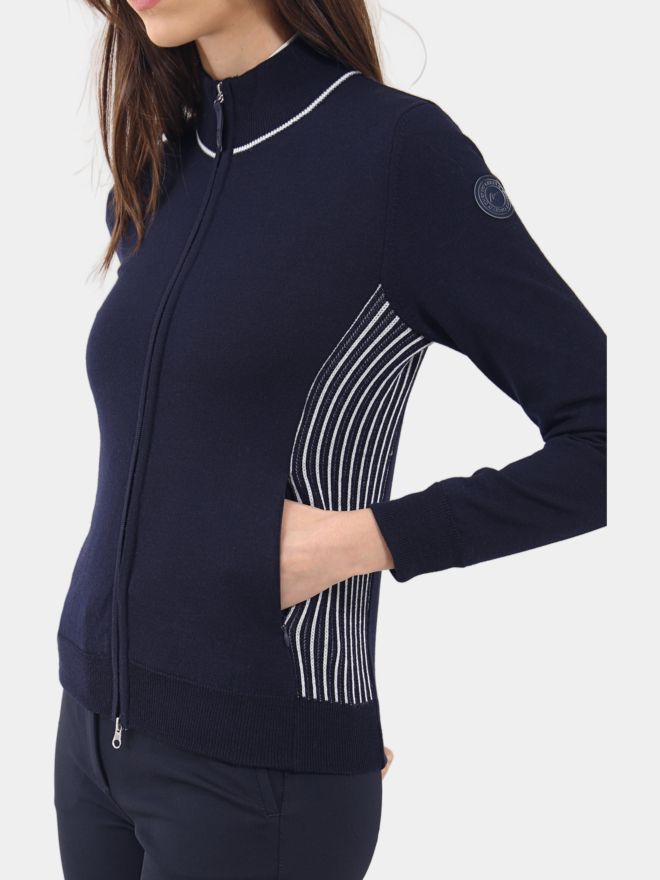 Chervo Pletená bunda NAVICELLA Windstopper námořnická modrá